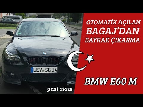 Bagajdan Türk Bayrağı Çıkarma Akımı [HD] - BMW E60 M Paket ile