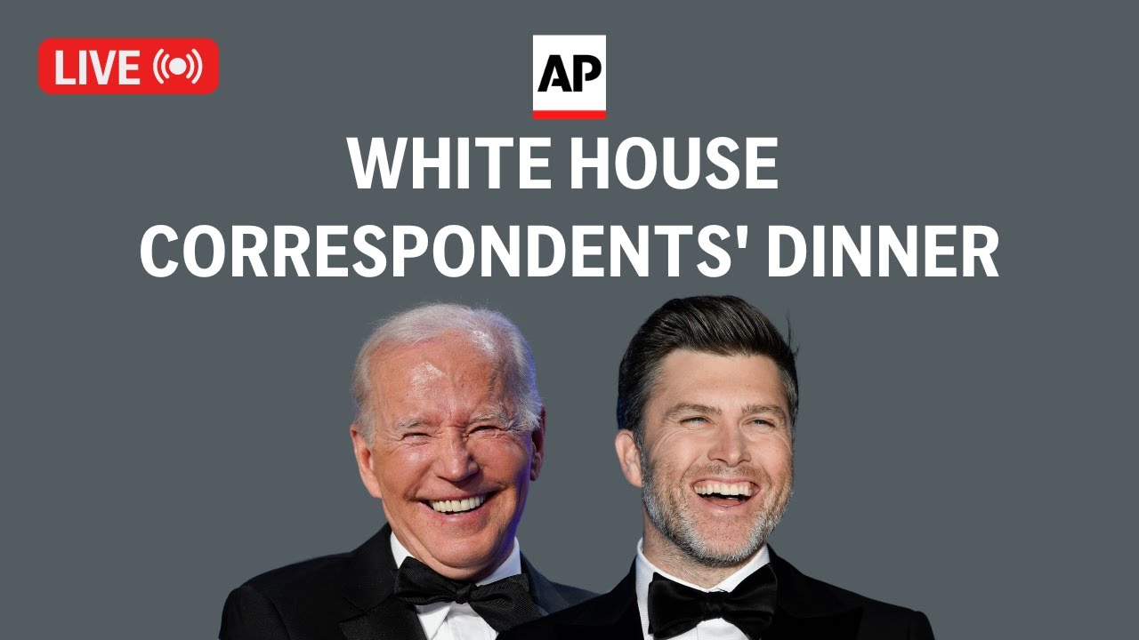 LIVE White House Correspondents' dinner 2024 with Biden, Colin Jost