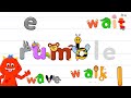 Reading and spelling games  learn to read and spell action word 1 for kids