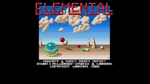 elemental title screen for Atari ST