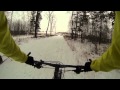 Катание зимой на велосипеде. Лыжная тренировка #2. Winter cycling.