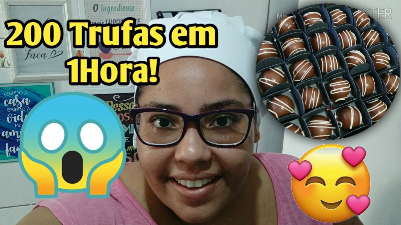 Trufas Insufladas / 200 Trufas em 1H / Bombom Recheado