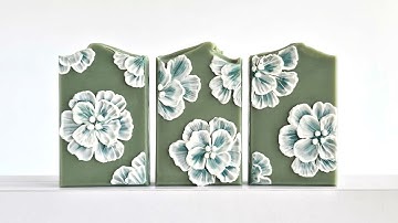 🎨 Brush Embroidery Piping Technique 💐 | Cold Process Soapmaking | Soap Challenge Club 🌿