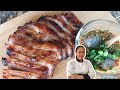 Pork Neck Roast Thai Style • Kor Moo Yang with Nam Jim Jaew |ThaiChef food