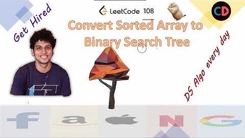 Convert Sorted Array to Binary Search Tree | Leetcode 108 | Live coding session