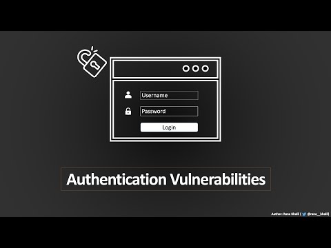 Authentication Vulnerabilities |