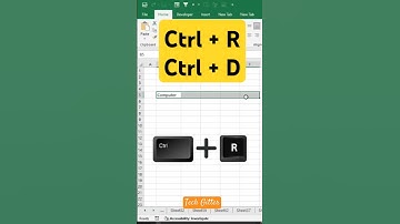 Excel Shortcut: Ctrl + R & Ctrl + D Explained!
