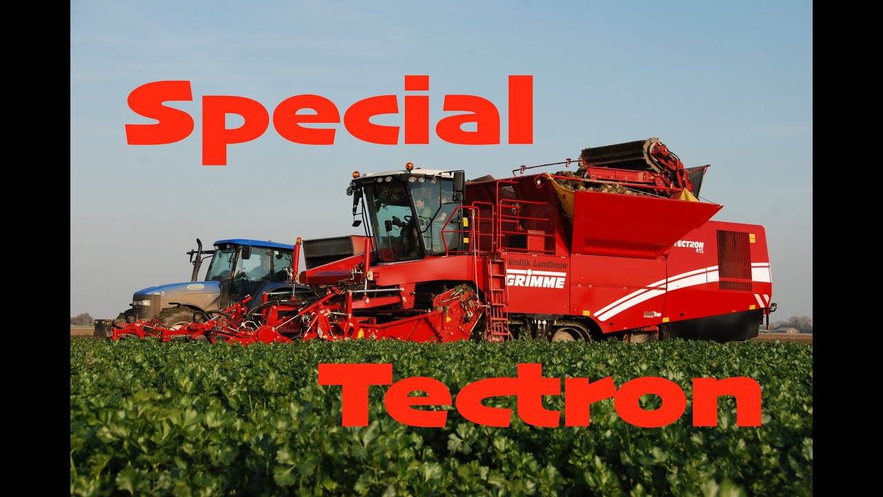 Knolselderij / Celeriac Harvest with a one-off Grimme Tectron 415 - Vrolijk Landbouw