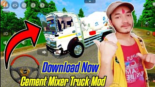 TATA Cement Mixer Truck Mod+Library New Nepali Traffic Mod New Bus simulator indonesia