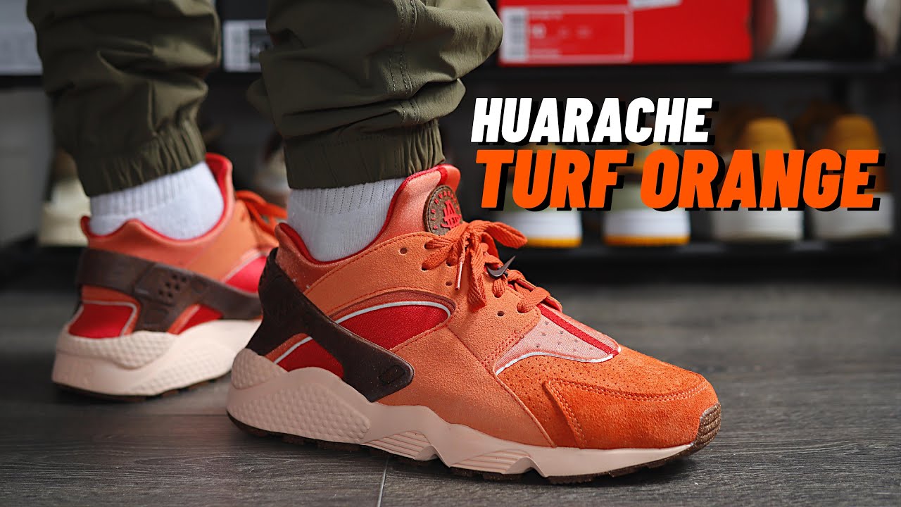 SLEPT ON? Huarache Orange / Chile Red On Feet YouTube