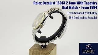 Rolex Datejust 16013: The Timeless 2-Tone Beauty from 1984!