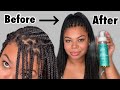 How To Refresh Your Box Braids | 2 Month Growth | SheaMoisture Wig &amp; Weave Mousse Review