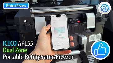 ICECO APL55 Review | Draagbare koel-/vrieskast met twee zones en Bluetooth-bediening, 55 liter