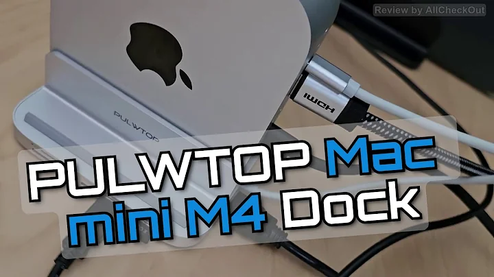 PULWTOP Vertical Mac Mini M4 Dock BS212D Review — 4TB M.2 SSD Enclosure & 9-in-1 USB-C Hub Stand