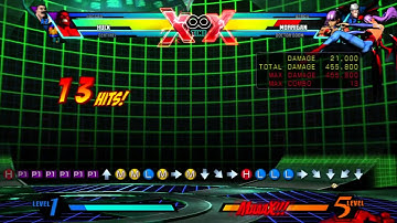 [UMVC3] Refined team universal BnB from Hulk midscreen air throw, 964k damage, +2.2 meter