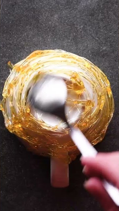 Caramel Cage Cocktail Garnish #Shorts