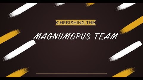 Appreciation  video for the Office Bearers of Magnumopus | Department of CSE | VCET