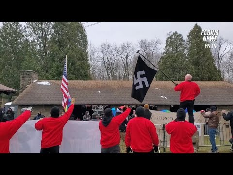 Neo-Nazis, White Lives Matter And Proud Boys Protest Drag Story Hour Event In Wadsworth Ohio