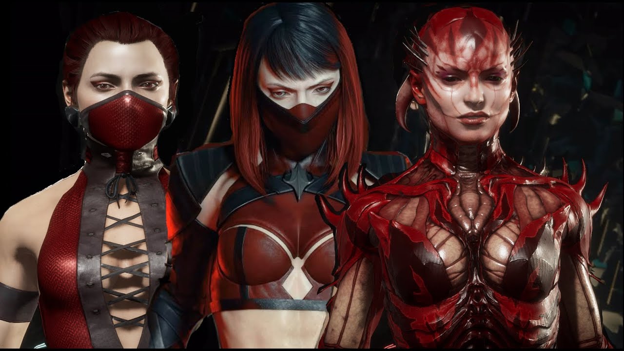 MORTAL KOMBAT SKARLET Evolution Skins and ALT Costume MK9 - MK11 Skin M...