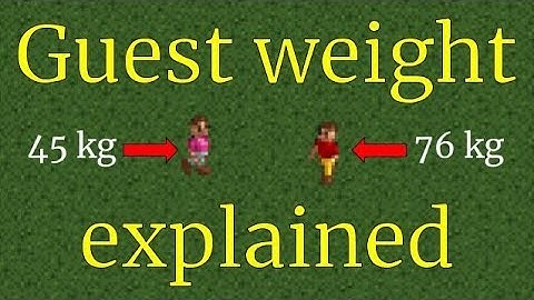RCT2 - Guest weight explained