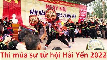 Thi múa sư tử mèo, múa võ hội Hải Yến 28/1