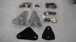 1968 69 Camaro and Firebird Front Door Glass Mounting Plate and Hardware Kit from Steves Camaro Par