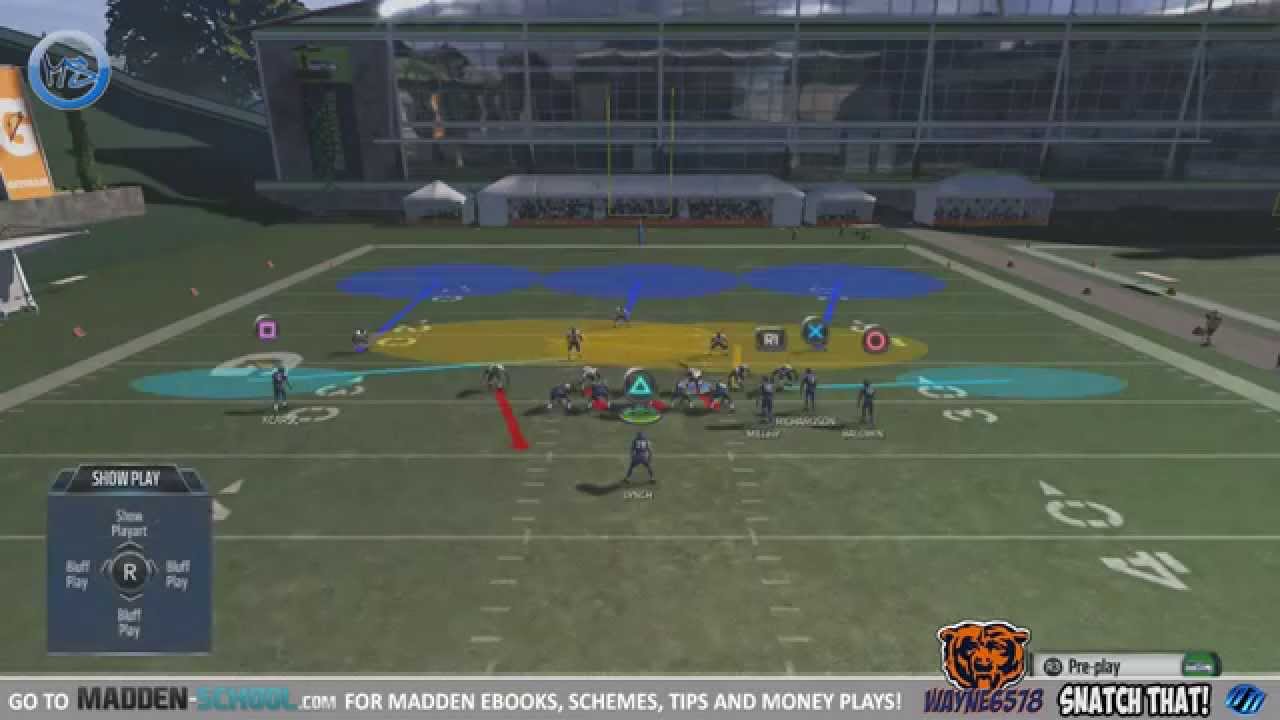 Madden NFL 15: Singleback Bunch PA End Around Stopper