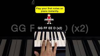 Learn Piano in 60 Seconds 🎹 | Beginner Tutorial #shorts