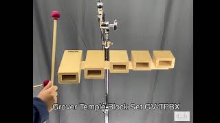 Grover Temple Block Set GV-TPBX