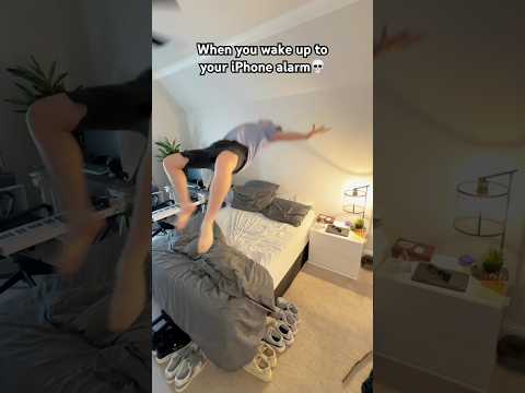 When You Wake Up To Your IPhone Alarm Shorts Funny Comedy Relatable 