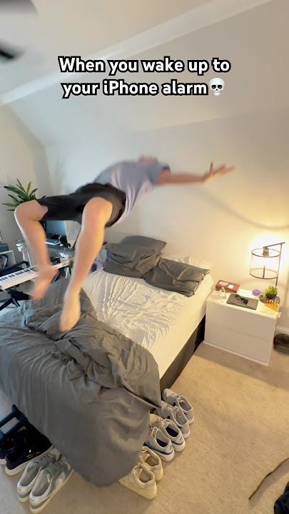 When you wake up to your iPhone alarm💀 #shorts #funny #comedy #relatable