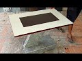 DIY garden coffee table from cement and ceramic tile # 135