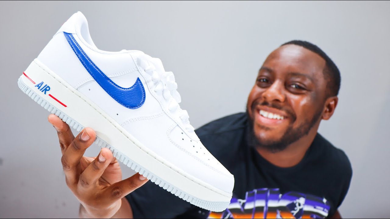 Nike Air Force 1 Low - Stadium Grey/Game Royal Blue