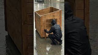 ✅ We Built a Safe Shelter for a Stray Dog in the Rain