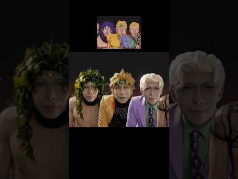 Live-Action JoJo Villain Bosses Doing the Shoulder Shaking Dance #shorts