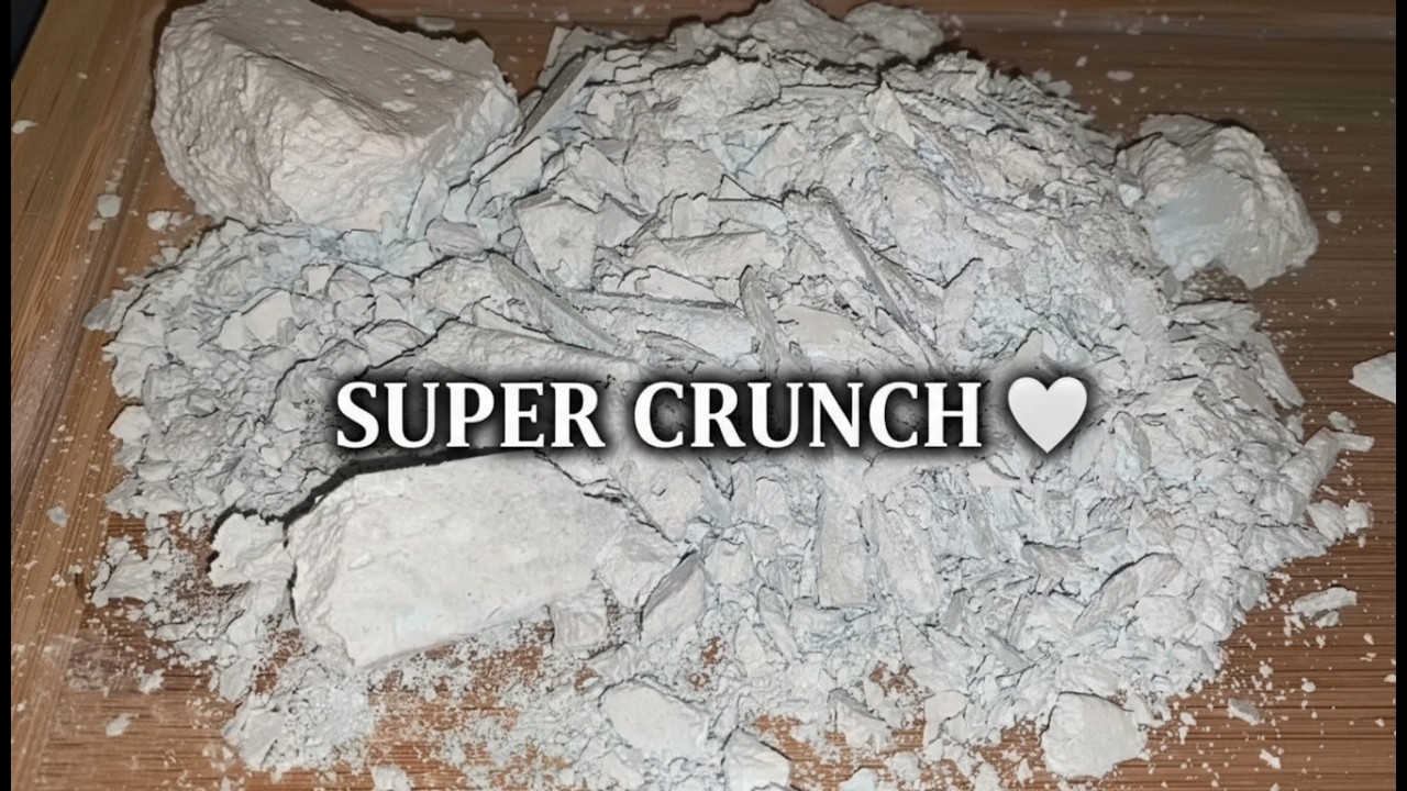 ASMR Crushing Super Crispy Reformed Gym Chalk 🤍 Sonidos Intensos