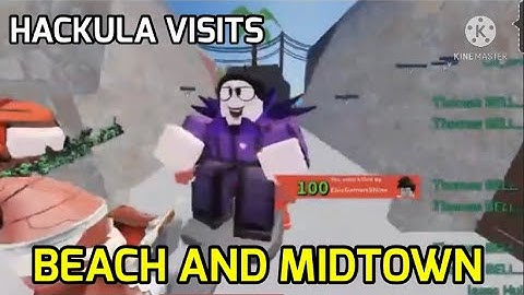 Hackula Visits Beach and Midtown - Roblox Arsenal *Not Clickbait*