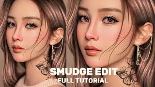 How To | Smudge Edit Full Tutorial || Soft Smudge Edit || #ibispaintx #tutorial || #moonlightblossom screenshot 1