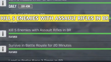 KILL 5 ENEMIES WITH ASSAULT RIFLE IN BR SURVIVAL SKILLS CALL OF DUTY MOBILE COD MOBILE CODM