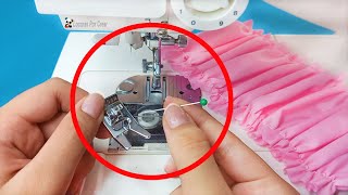 😱✅Trucos y consejos de costura 👍Fruncido en máquina de coser casera