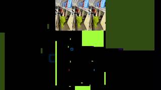 Tiny Green Mall Wizard Crawly Meme Blue Bouncing Square