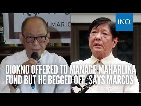Diokno offered to manage Maharlika Fund but he begged off, says Marcos