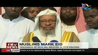 Thousands of Muslims hold Eid Ul Fitr prayers