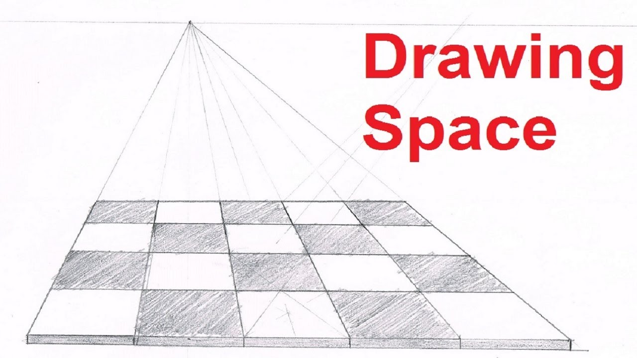 One Point Perspective Drawing Tutorials How To Draw Space In