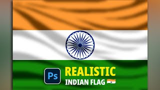 How to Create a Realistic Indian Flag in Photoshop 🇮🇳 | Independence Day Special Tutorial screenshot 1
