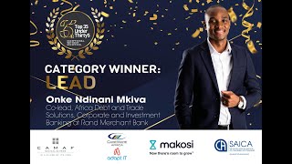 Onke Ndinani Mkiva CA(SA) - Top 35-under-35 category winner: Lead