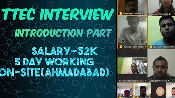 TTEC LIVE INTERVIEW FOR ON-SITE WORK/ Ahmedabad, 5 DAY WORKING WITH 10 CANDIDATES