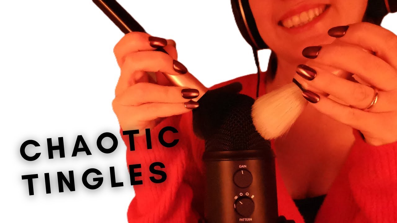 CHAOTIC BRUSHING ASMR 😵‍💫 Fast, Aggressive & Unpredictable Triggers | Soft Spoken for tingles