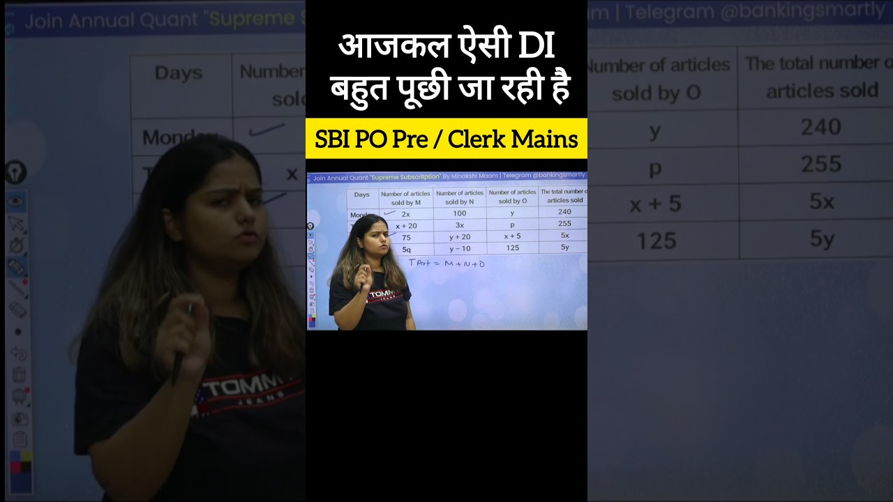 How to Solve Most Trendy DI in Bank Exam 2026 | SBI PO Pre | Clerk Mains | Minakshi Maam #guidely