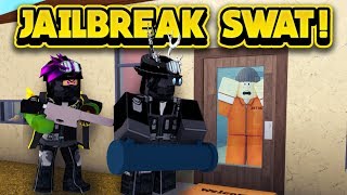 THE JAILBREAK SWAT TEAM IN BLOXBURG! (ROBLOX Bloxburg)